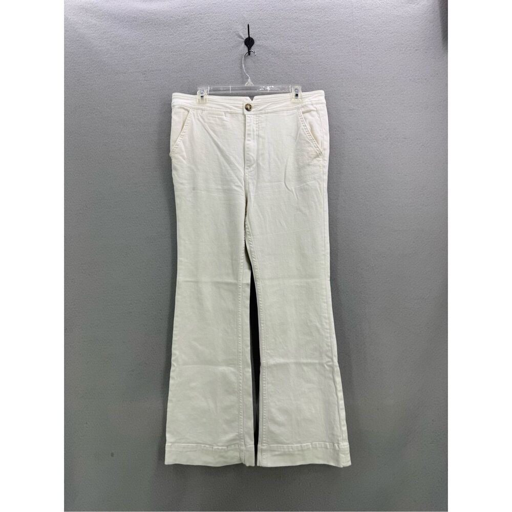 Anthropologie x Pilcro and the Letterpress High-Rise Bootcut Jeans White Size 32 - Picture 2 of 12